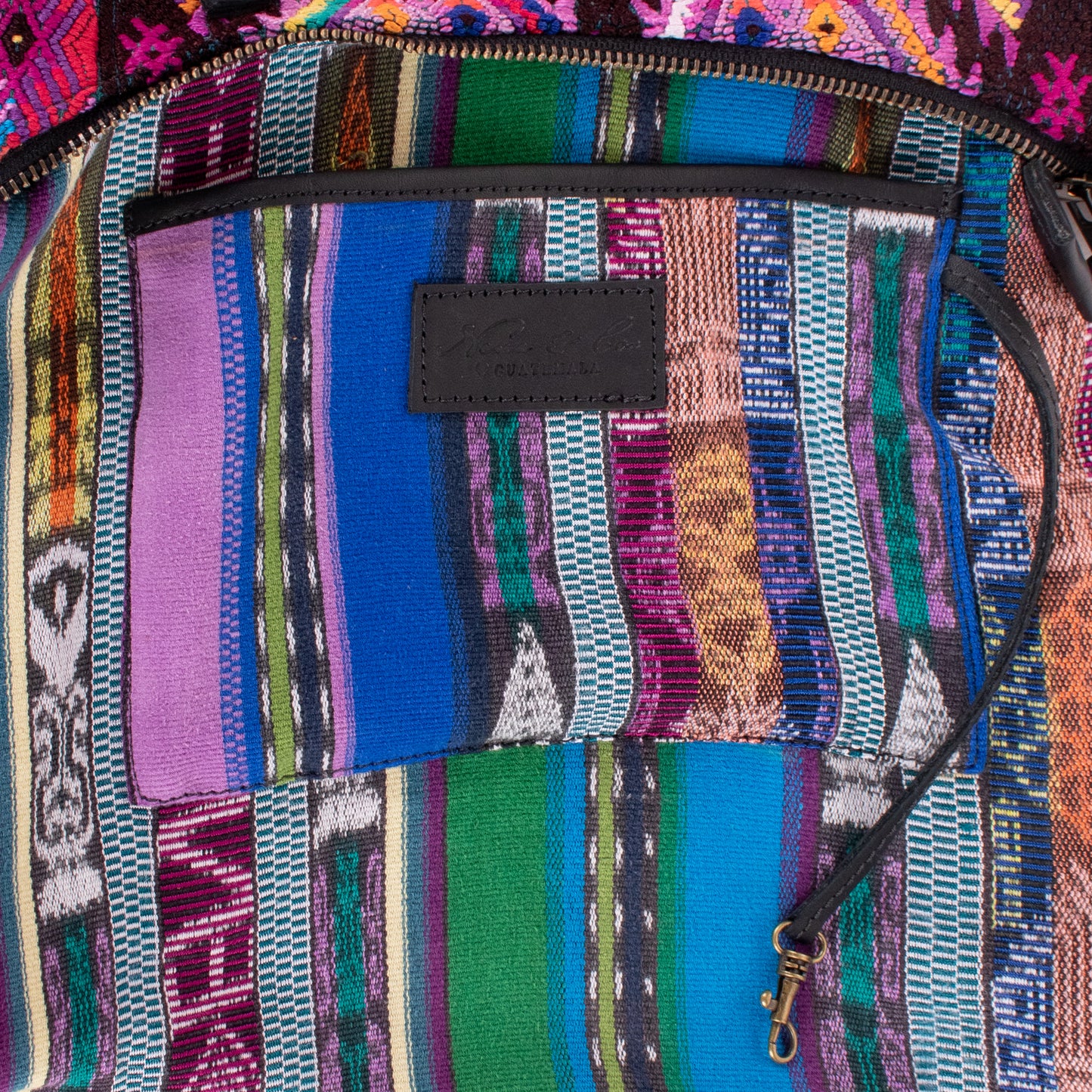 SMALL PENELOPE BAG - OOAK HUIPIL - BLACK - NO. 18765