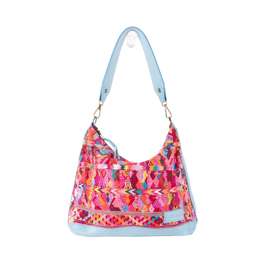 SMALL PENELOPE BAG - OOAK HUIPIL - SKY BLUE - NO. 18785