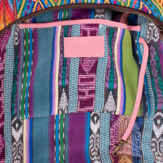 SMALL PENELOPE BAG - OOAK HUIPIL - FLAMINGO - NO. 18786