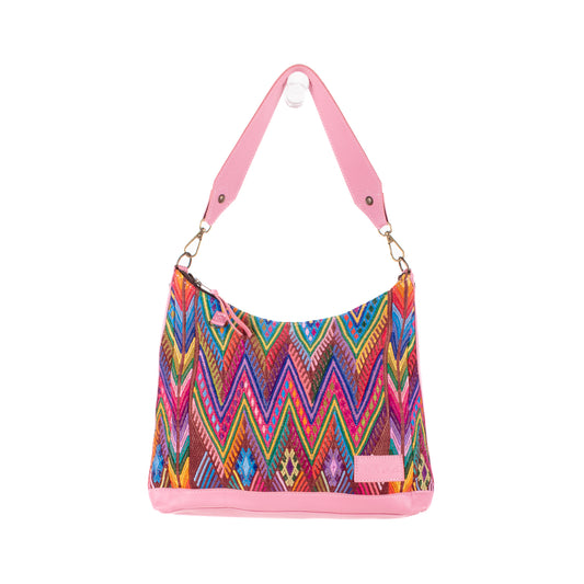 SMALL PENELOPE BAG - OOAK HUIPIL - FLAMINGO - NO. 18786