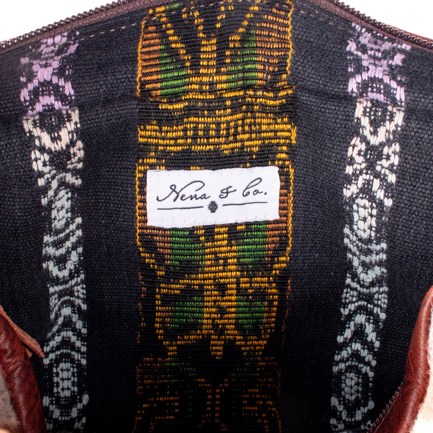 LARGE WANDER BAG SET - MEXICO TEXTILE - COPPER - NO. 18846