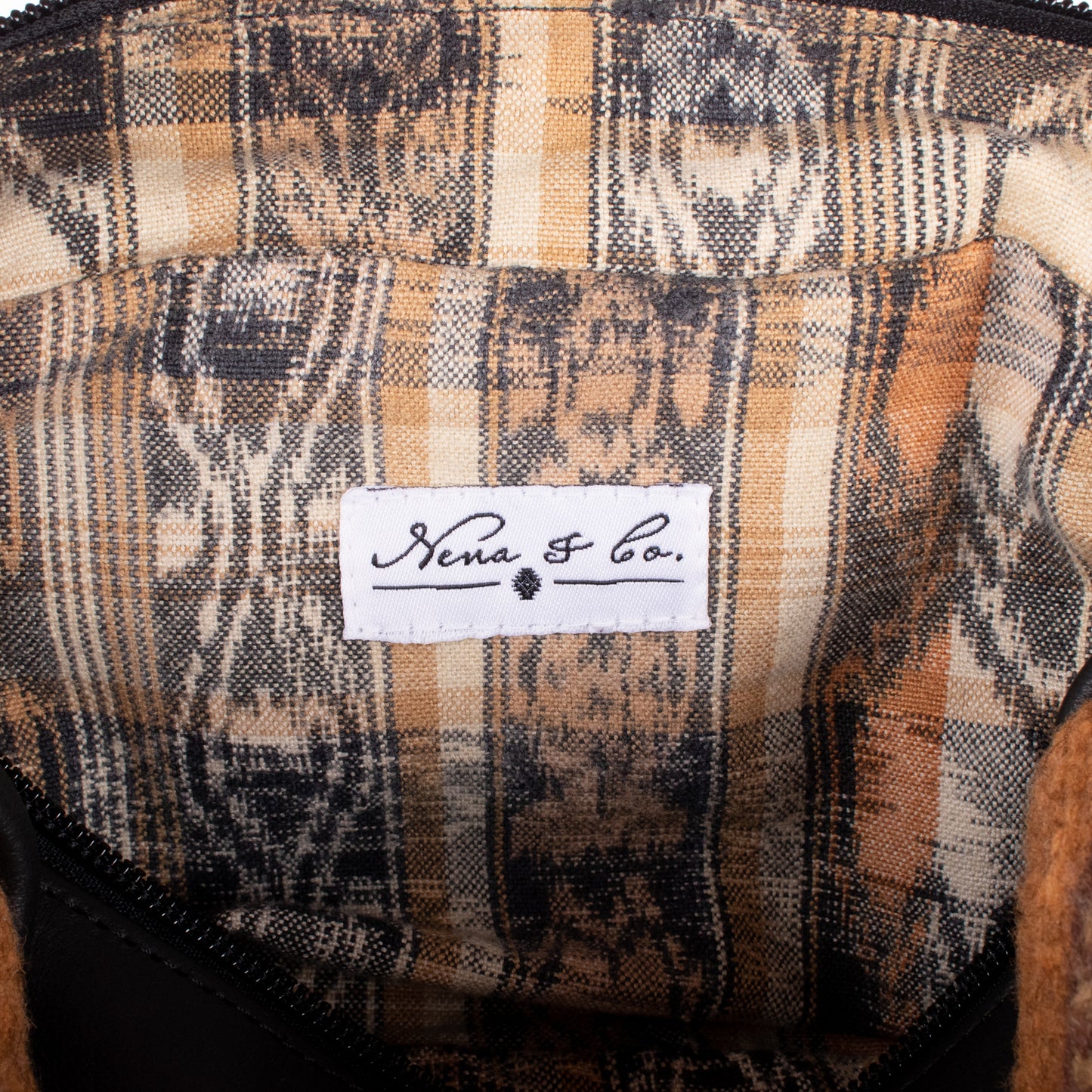 LARGE WANDER BAG SET - MEXICO TEXTILE - BLACK - NO. 18858