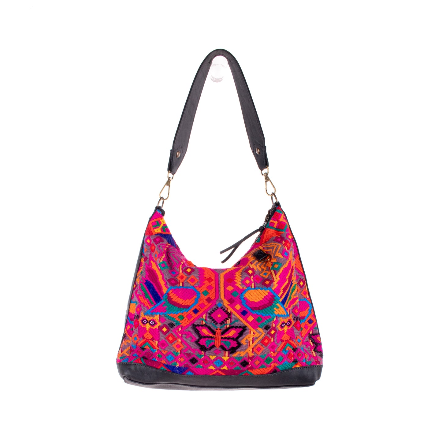 SMALL PENELOPE BAG - OOAK HUIPIL - BLACK - NO. 18860