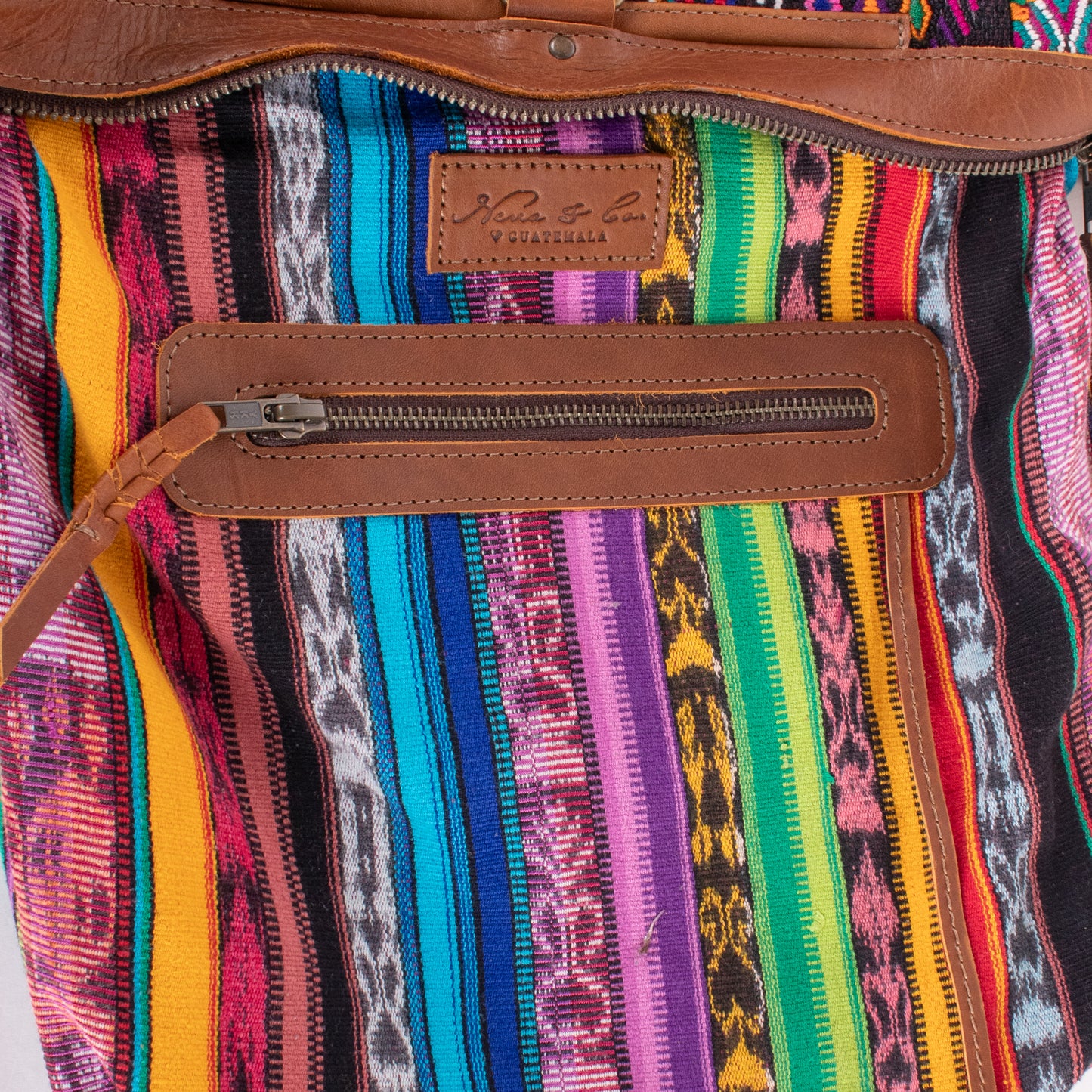 BEATRIZ MCDB + DIAMANTE STRAP - OOAK HUIPIL - CAFE - 18861