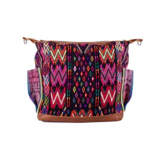 BEATRIZ MCDB + DIAMANTE STRAP - OOAK HUIPIL - CAFE - 18861