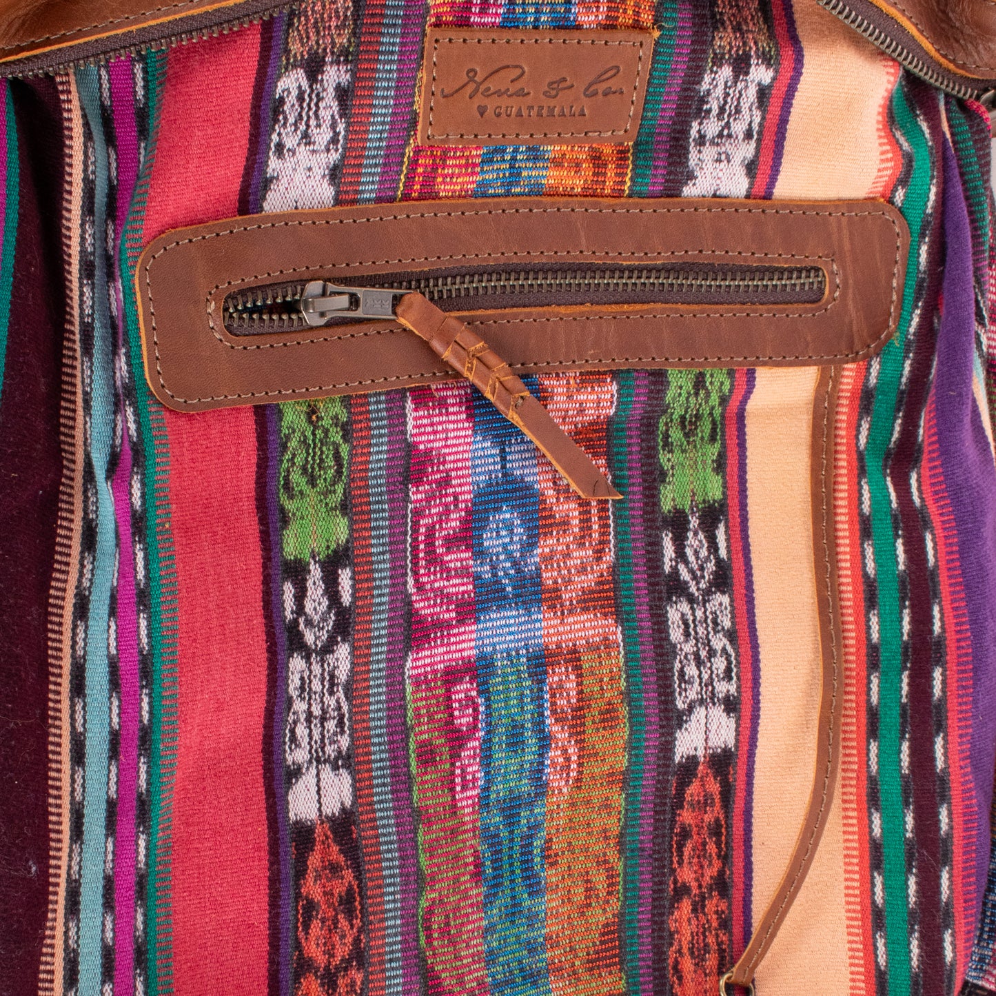 BEATRIZ MCDB + DIAMANTE STRAP - OOAK HUIPIL - CAFE - 18863