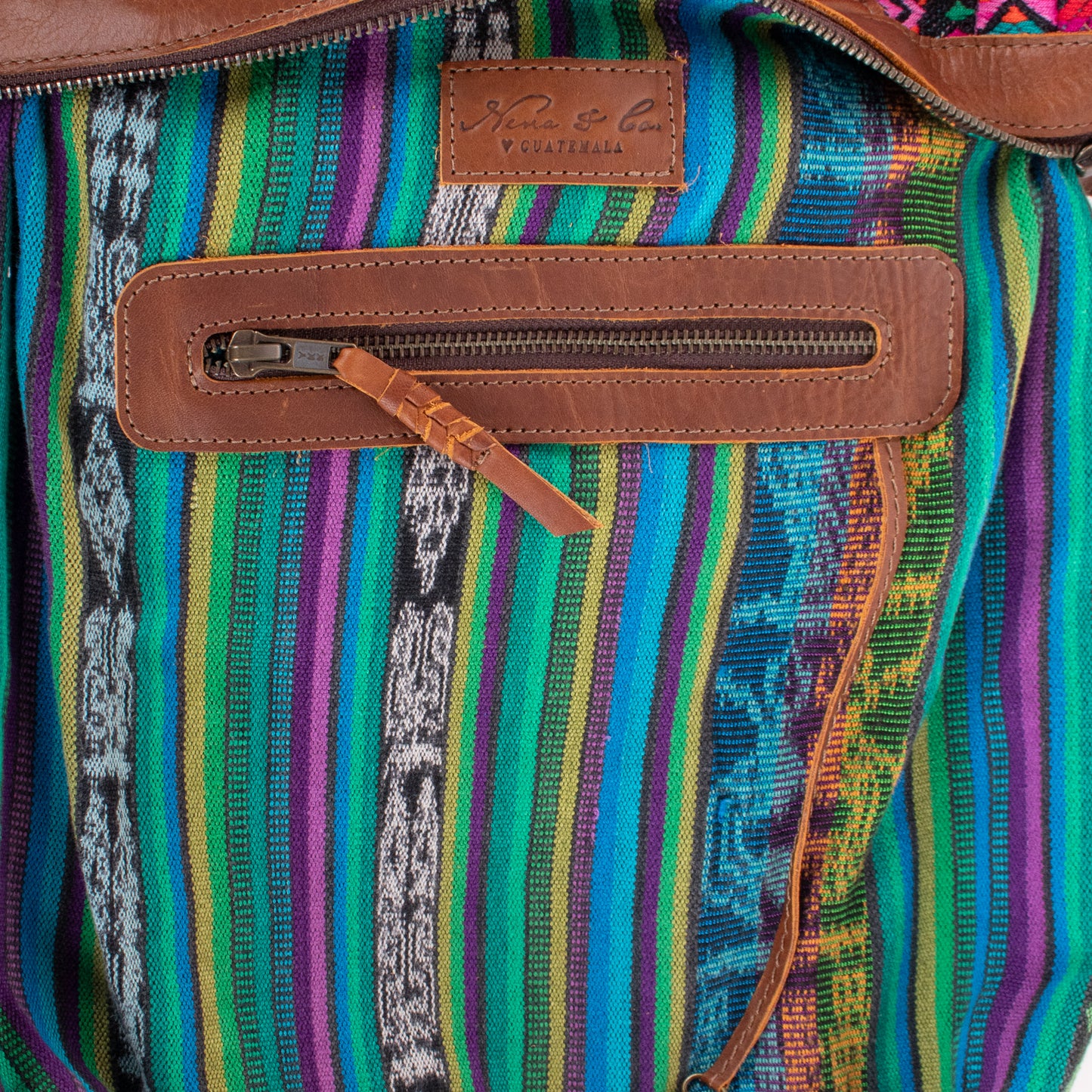 BEATRIZ MCDB + DIAMANTE STRAP - OOAK HUIPIL - CAFE - 18865