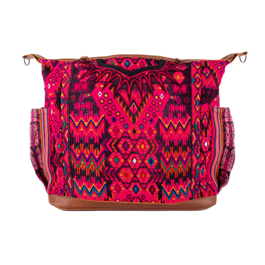 BEATRIZ CDB + DIAMANTE STRAP - OOAK HUIPIL - CAFE - NO. 18867