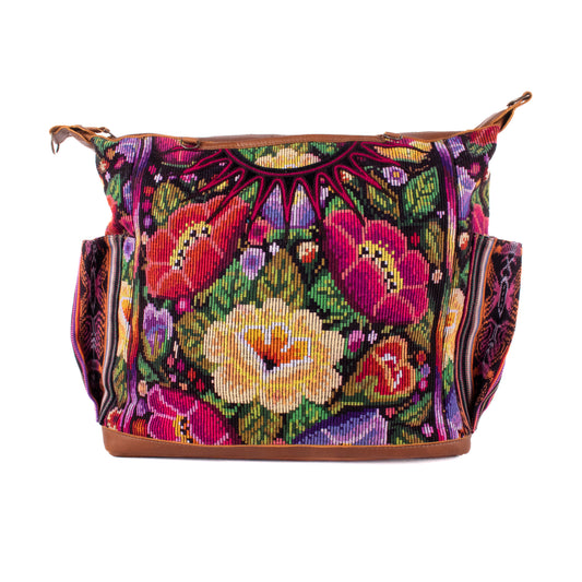 BEATRIZ CDB + DIAMANTE STRAP - OOAK HUIPIL - CAFE - NO. 18868