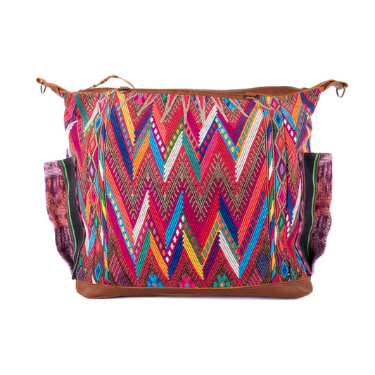 BEATRIZ CDB + DIAMANTE STRAP - OOAK HUIPIL - CAFE - NO. 18870