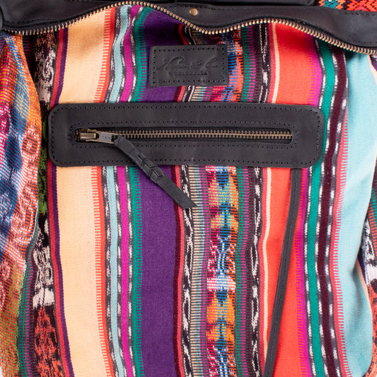 BEATRIZ MCDB + DIAMANTE STRAP - OOAK HUIPIL - BLACK - 18872