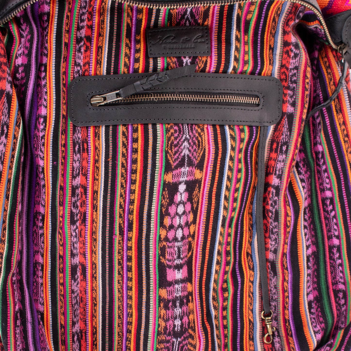 BEATRIZ CDB + DIAMANTE STRAP - OOAK HUIPIL - BLACK - NO. 18878