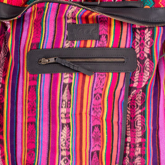 BEATRIZ CDB + DIAMANTE STRAP - OOAK HUIPIL - BLACK - NO. 18879