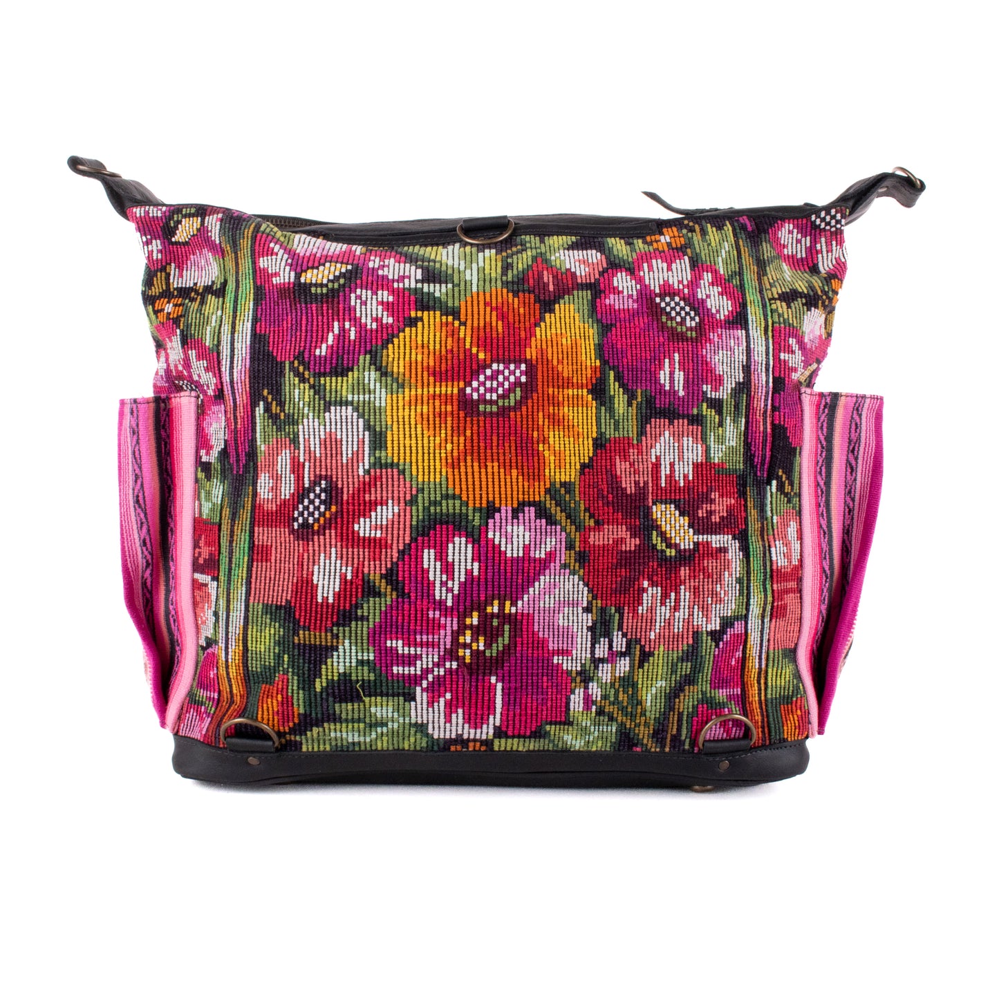 BEATRIZ CDB + DIAMANTE STRAP - OOAK HUIPIL - BLACK - NO. 18903