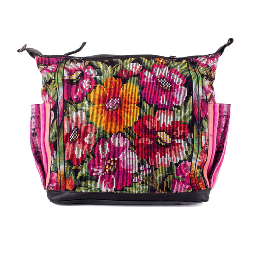 BEATRIZ CDB + DIAMANTE STRAP - OOAK HUIPIL - BLACK - NO. 18903