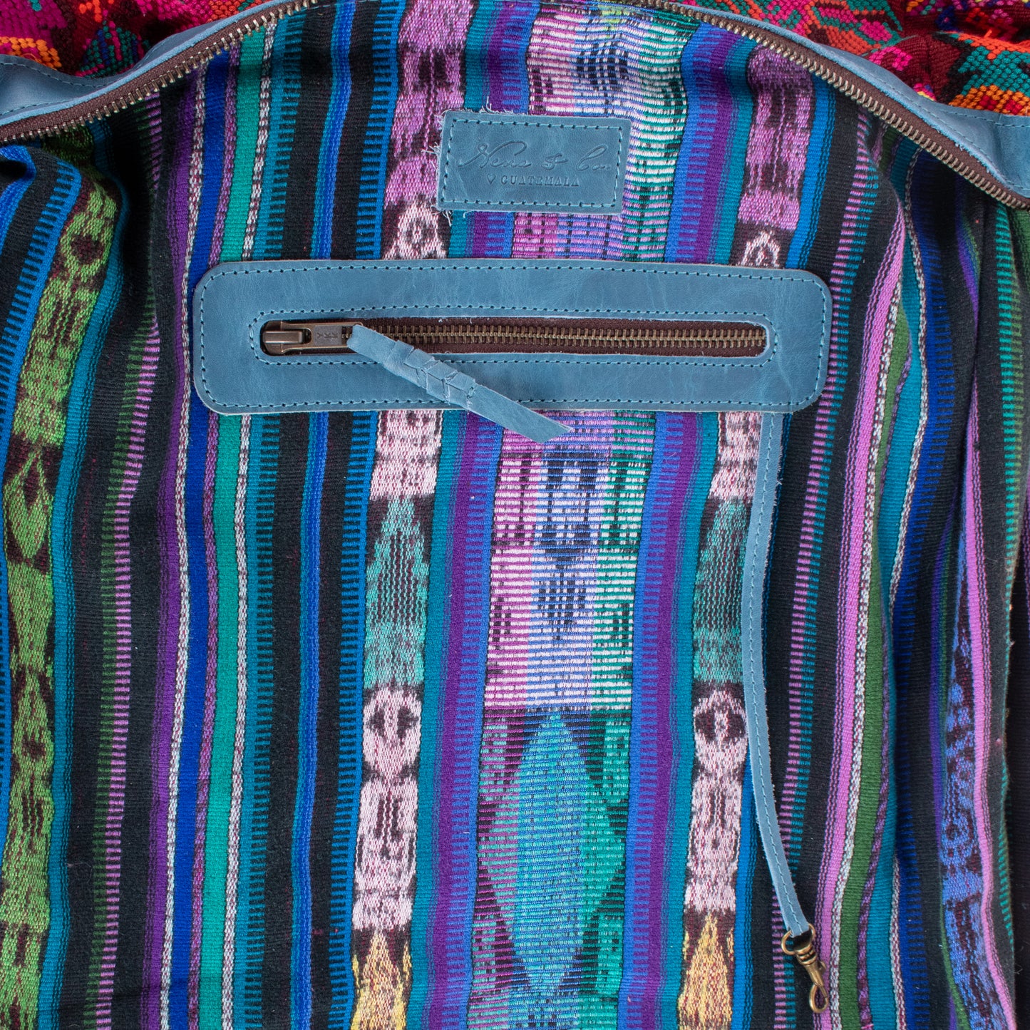 BEATRIZ CDB + DIAMANTE STRAP - OOAK HUIPIL - CERULEAN - NO. 18907