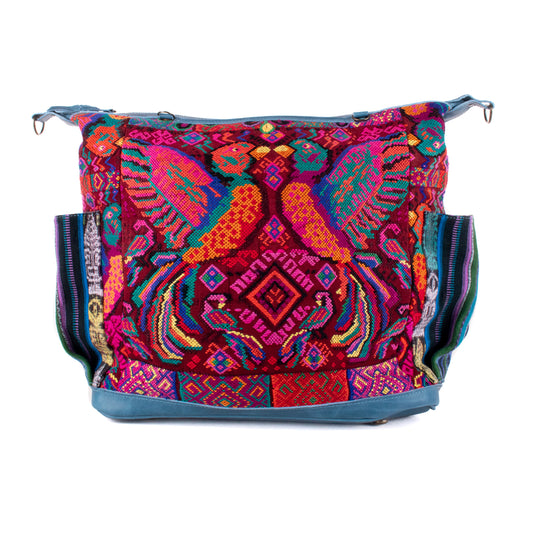 BEATRIZ CDB + DIAMANTE STRAP - OOAK HUIPIL - CERULEAN - NO. 18907