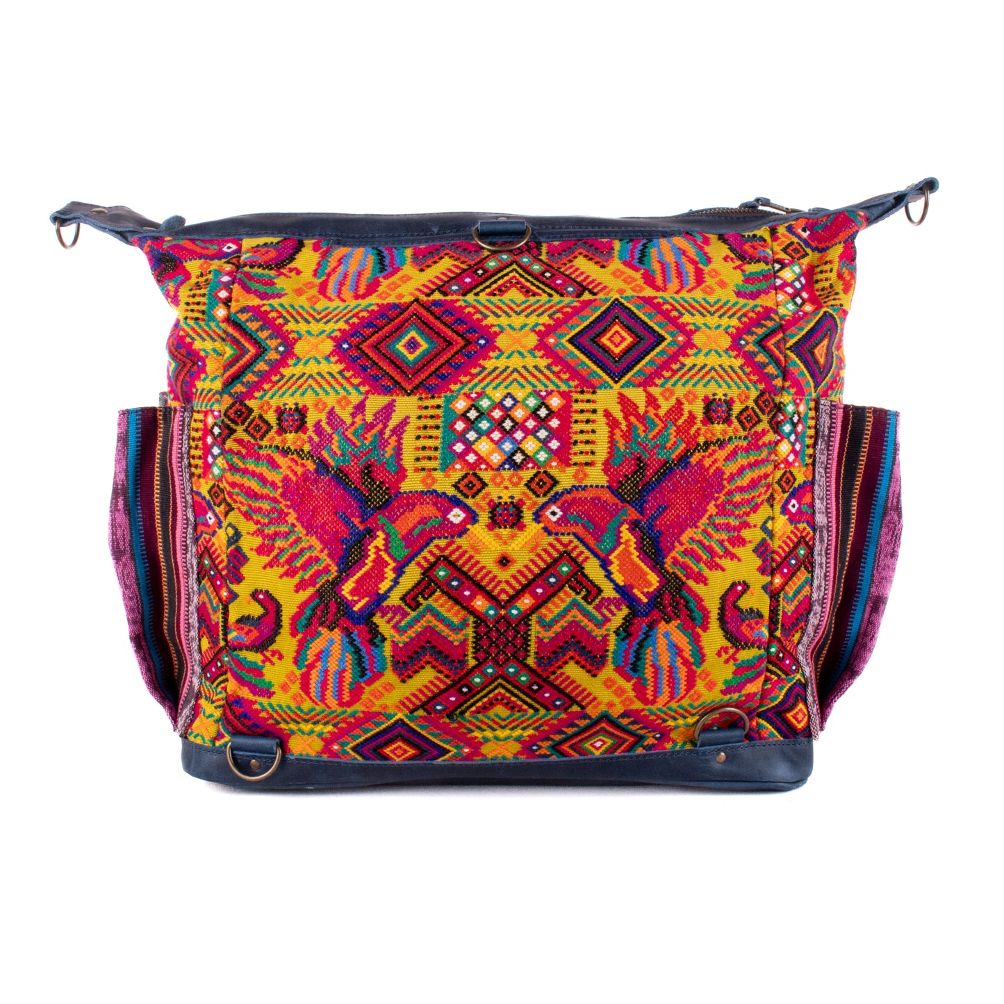 BEATRIZ CDB + DIAMANTE STRAP - OOAK HUIPIL - NAVY - NO. 18908