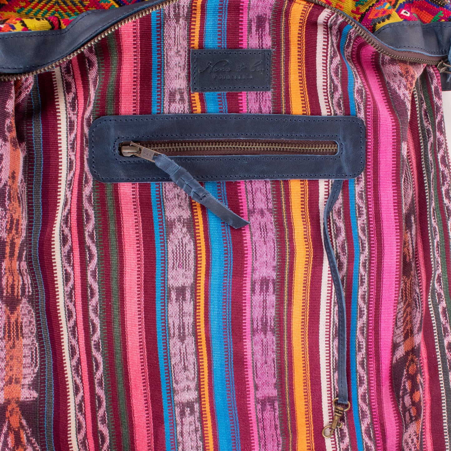 BEATRIZ CDB + DIAMANTE STRAP - OOAK HUIPIL - NAVY - NO. 18908