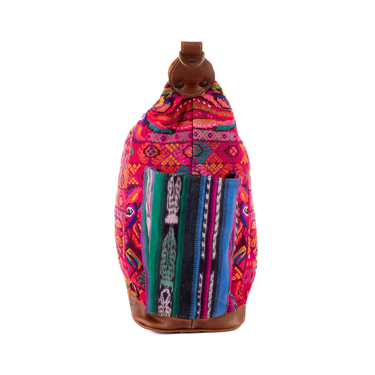 BEATRIZ CDB + DIAMANTE STRAP - OOAK HUIPIL - CAFE - NO. 18910