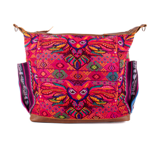 BEATRIZ CDB + DIAMANTE STRAP - OOAK HUIPIL - CAFE - NO. 18910