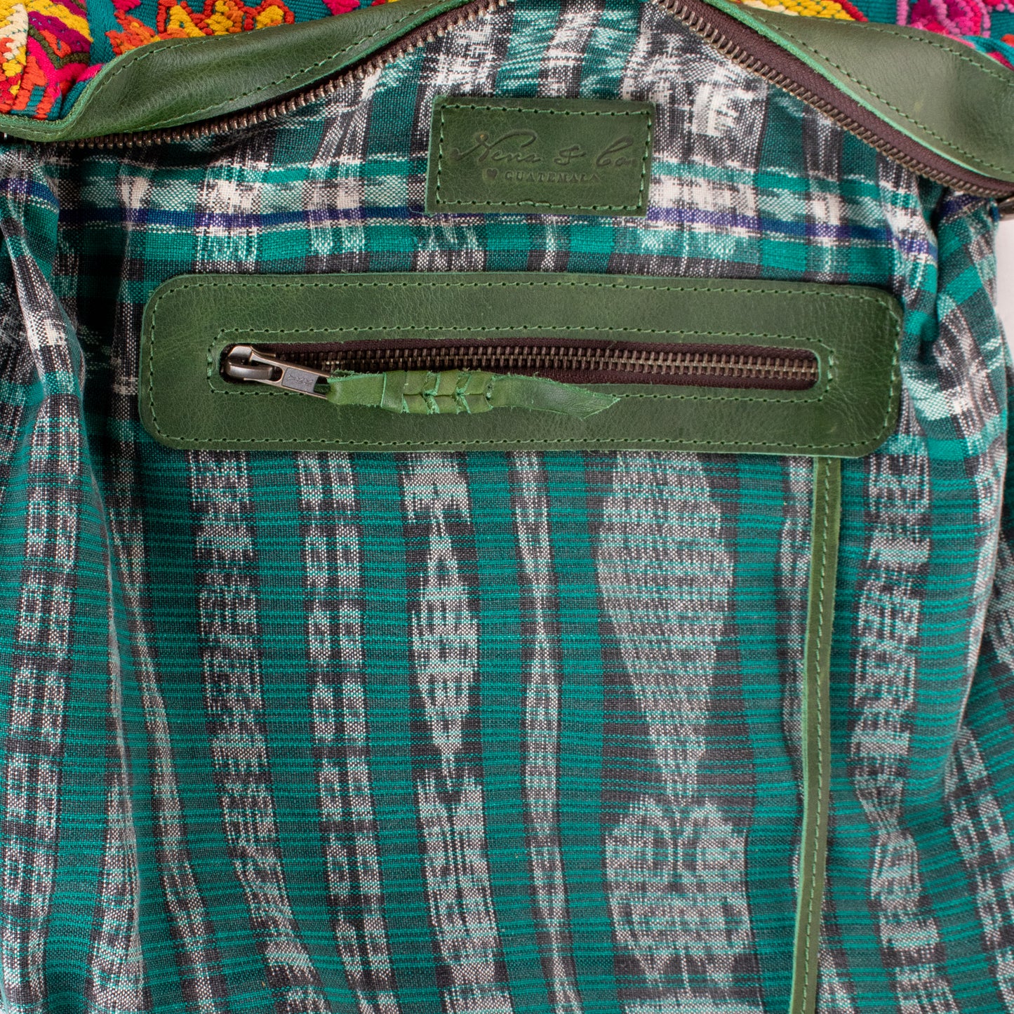 BEATRIZ MCDB + DIAMANTE STRAP - OOAK HUIPIL - EMERALD - 18916