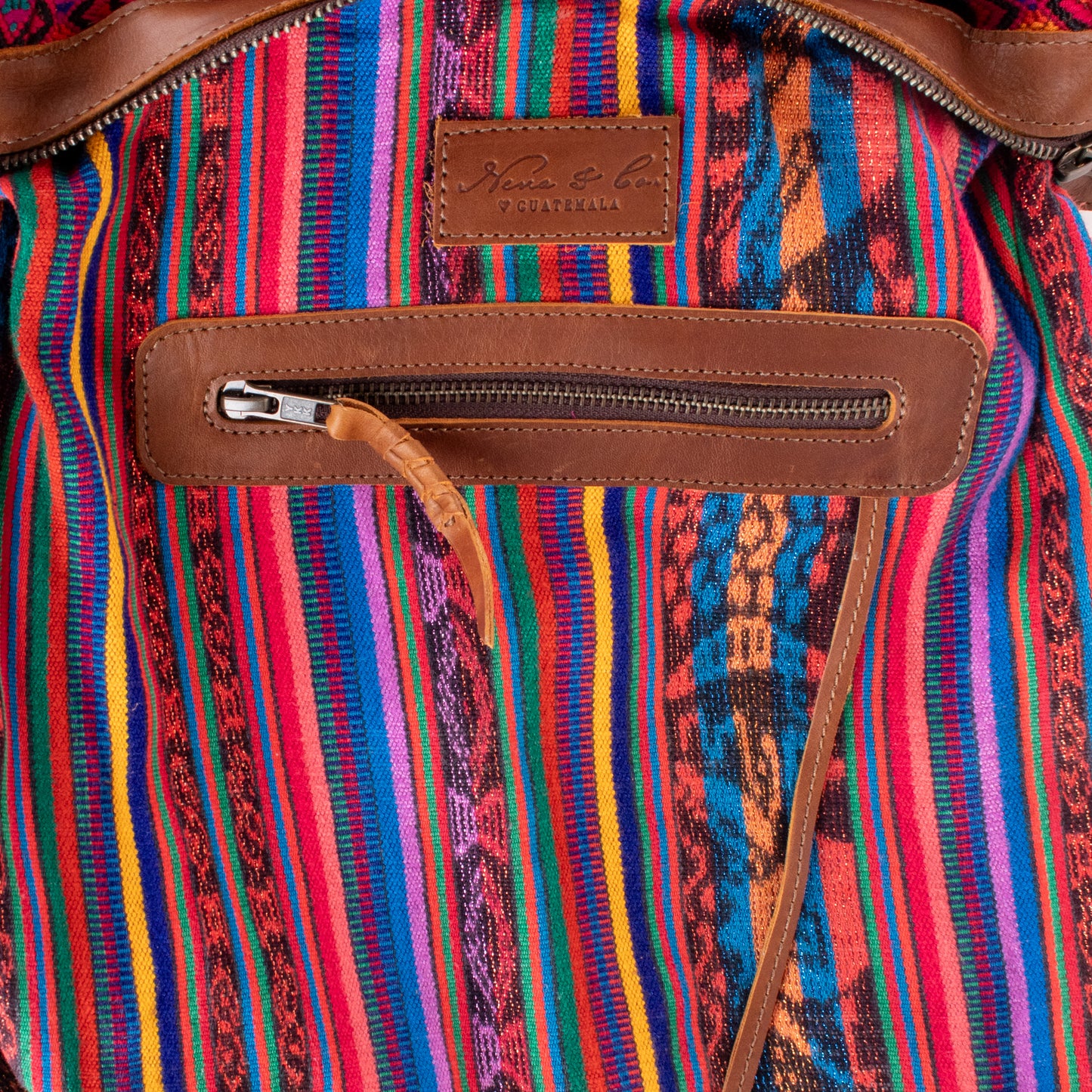 BEATRIZ MCDB + DIAMANTE STRAP - OOAK HUIPIL - CAFE - 18918