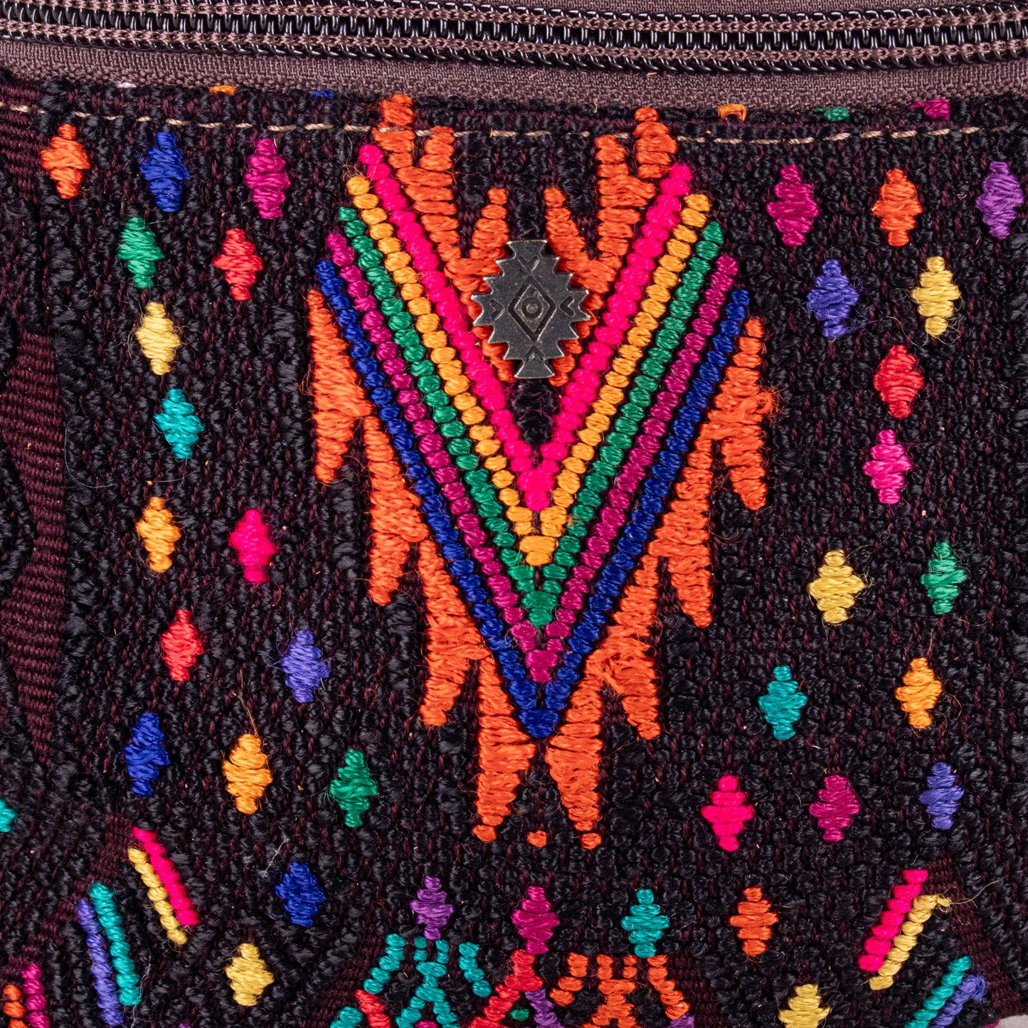 FANCY POUCH - OOAK HUIPIL - CAFE - NO. 18973