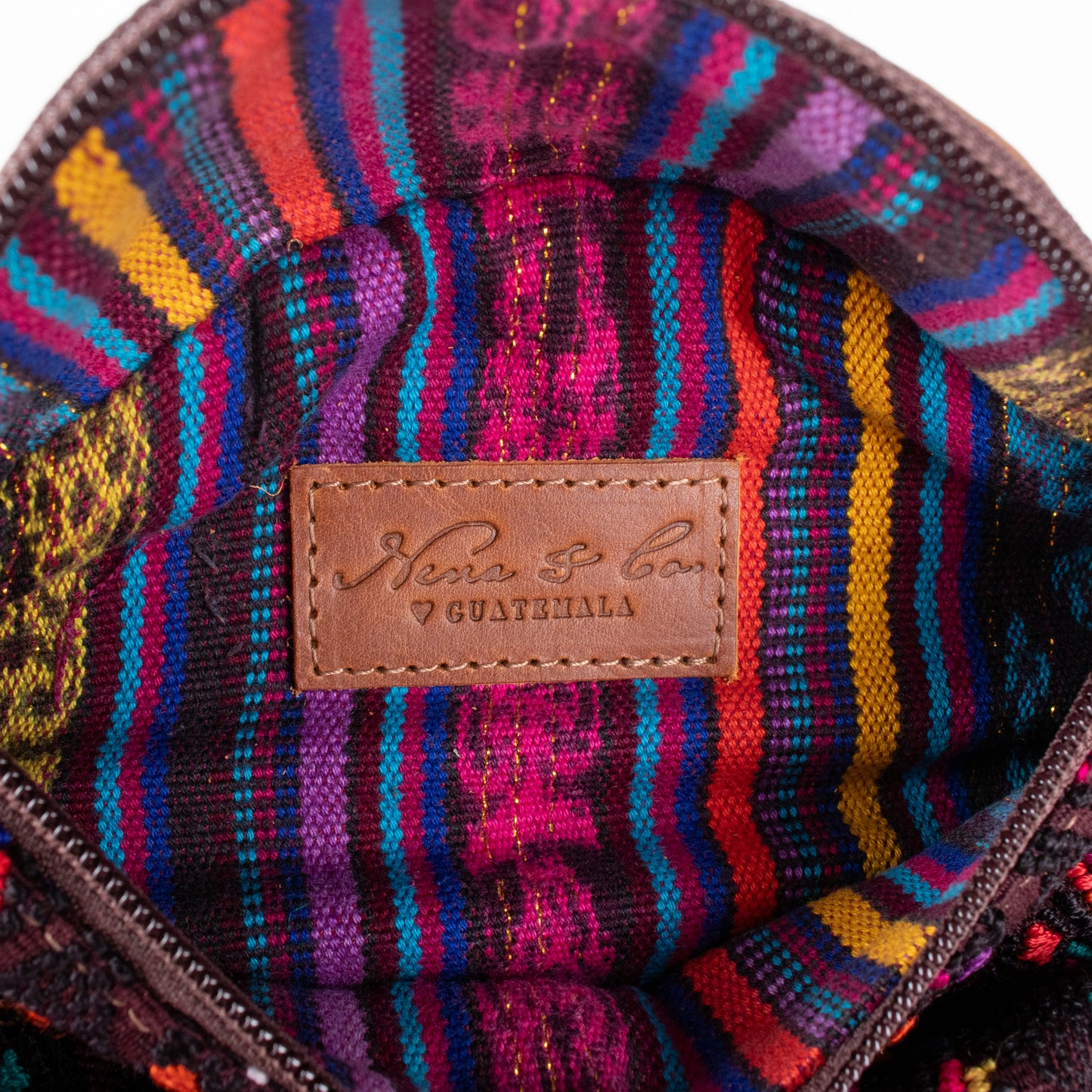 FANCY POUCH - OOAK HUIPIL - CAFE - NO. 18973