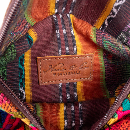 FANCY POUCH - OOAK HUIPIL - CAFE - NO. 18974