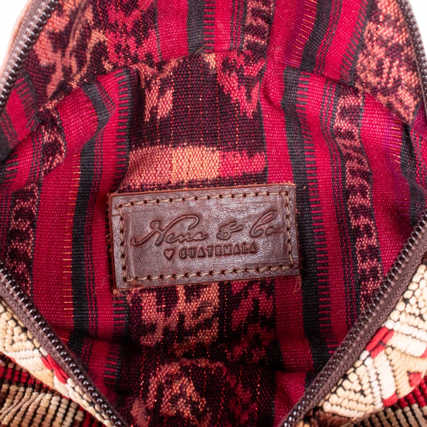 FANCY POUCH - OOAK HUIPIL - COPPER - NO. 18989