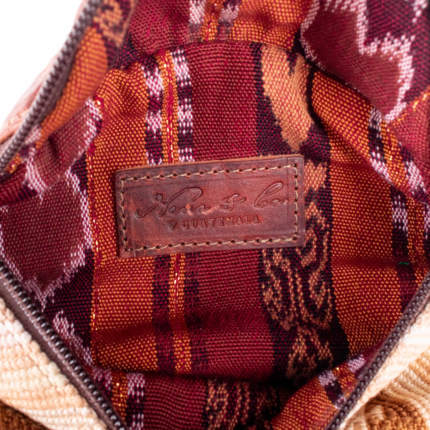 FANCY POUCH - OOAK HUIPIL - COPPER - NO. 18991