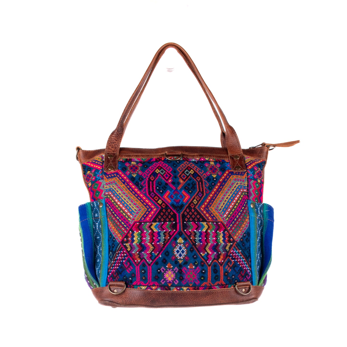 THE MEDIUM PERFECT BAG - OOAK HUIPIL - HONEY - NO. 19003