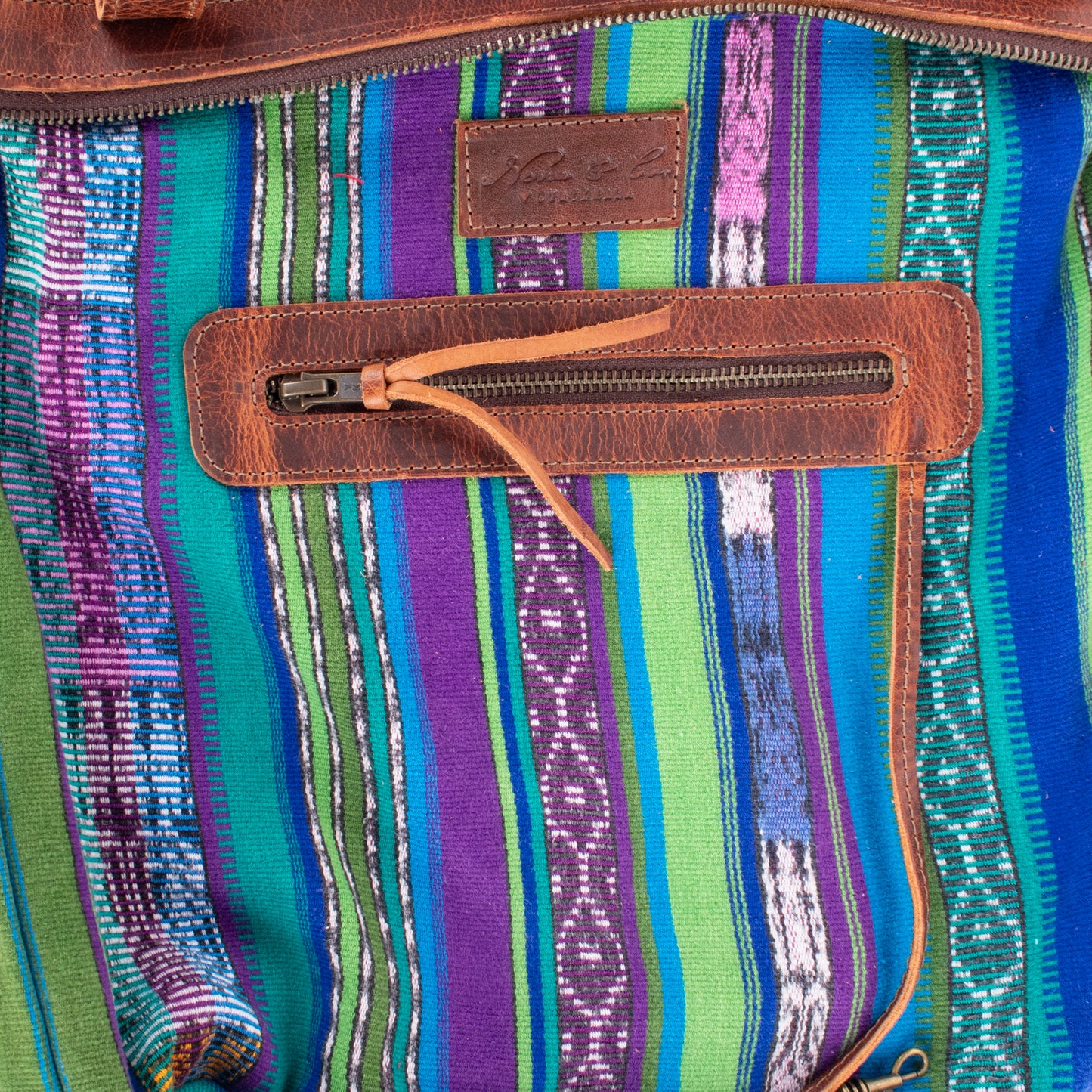 THE MEDIUM PERFECT BAG - OOAK HUIPIL - HONEY - NO. 19003