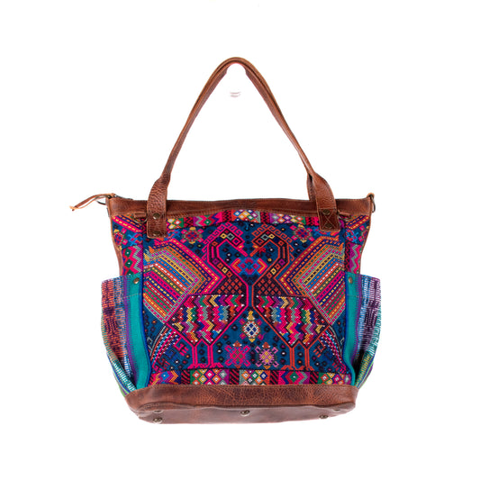 THE MEDIUM PERFECT BAG - OOAK HUIPIL - HONEY - NO. 19003