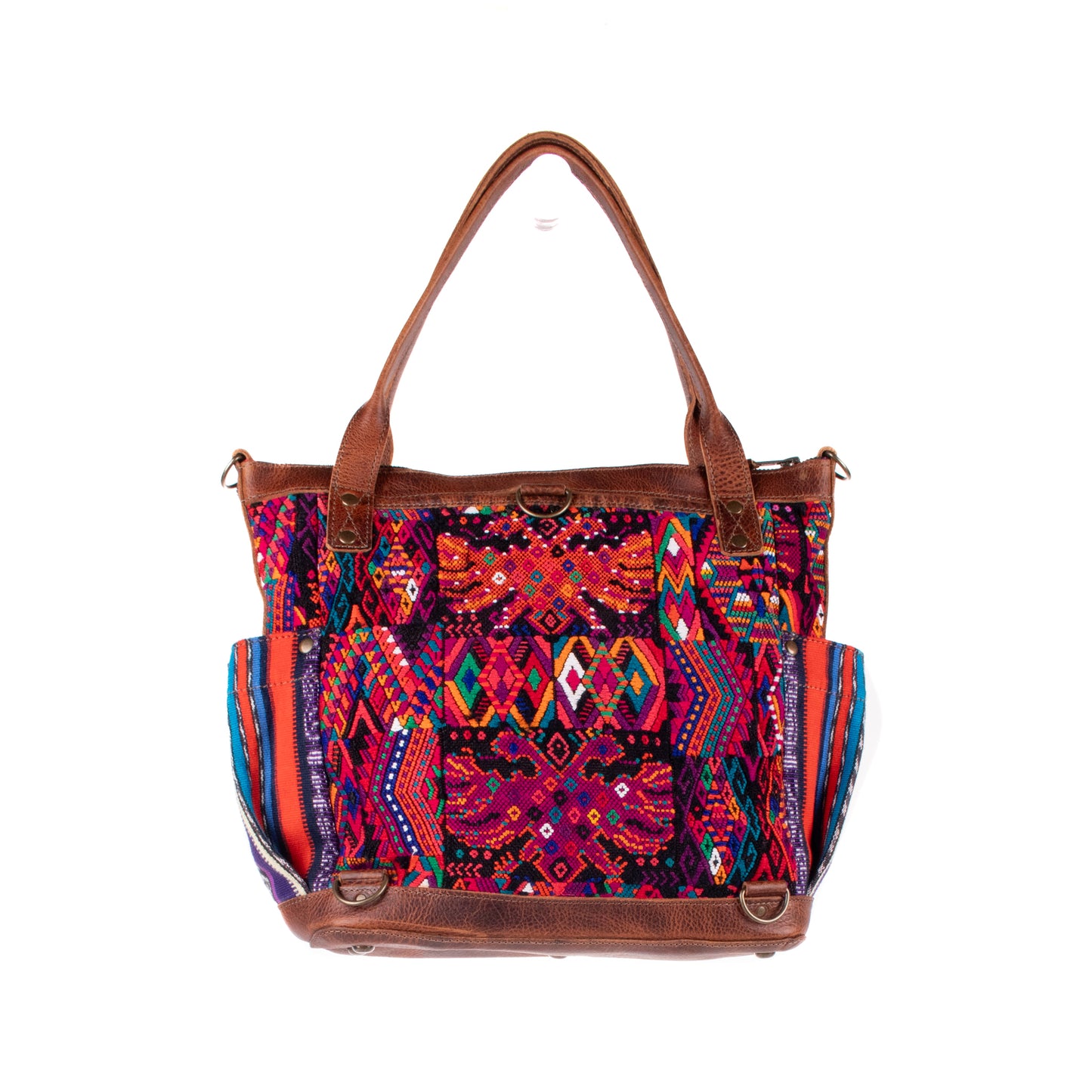 THE MEDIUM PERFECT BAG - OOAK HUIPIL - HONEY - NO. 19004