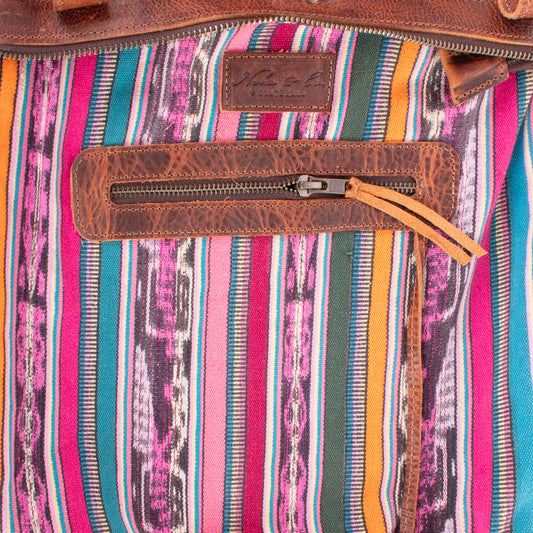 THE MEDIUM PERFECT BAG - OOAK HUIPIL - HONEY - NO. 19005