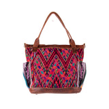 THE MEDIUM PERFECT BAG - OOAK HUIPIL - HONEY - NO. 19005