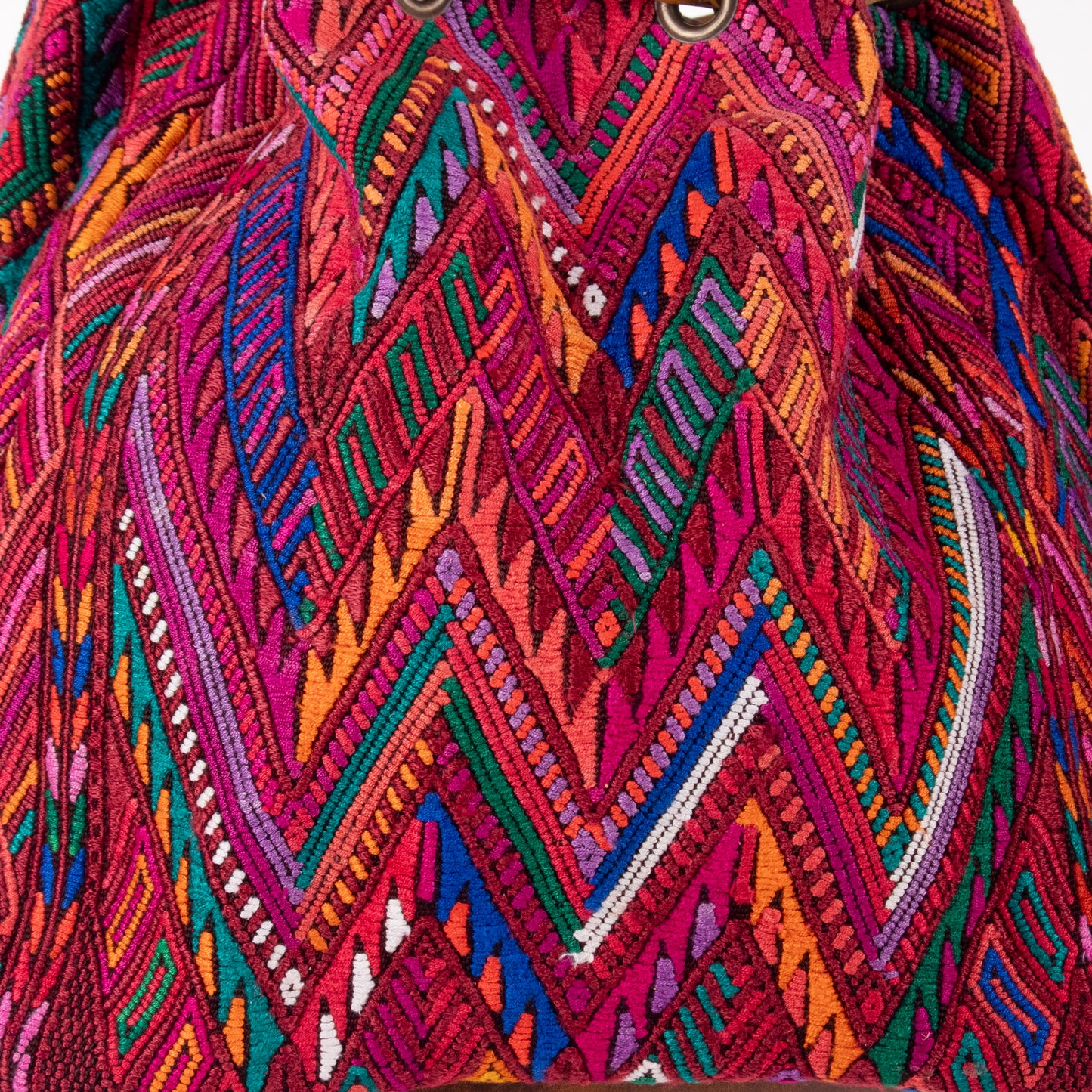DRAWSTRING BUCKET BAG - OOAK HUIPIL - WRANGLER - NO. 19073