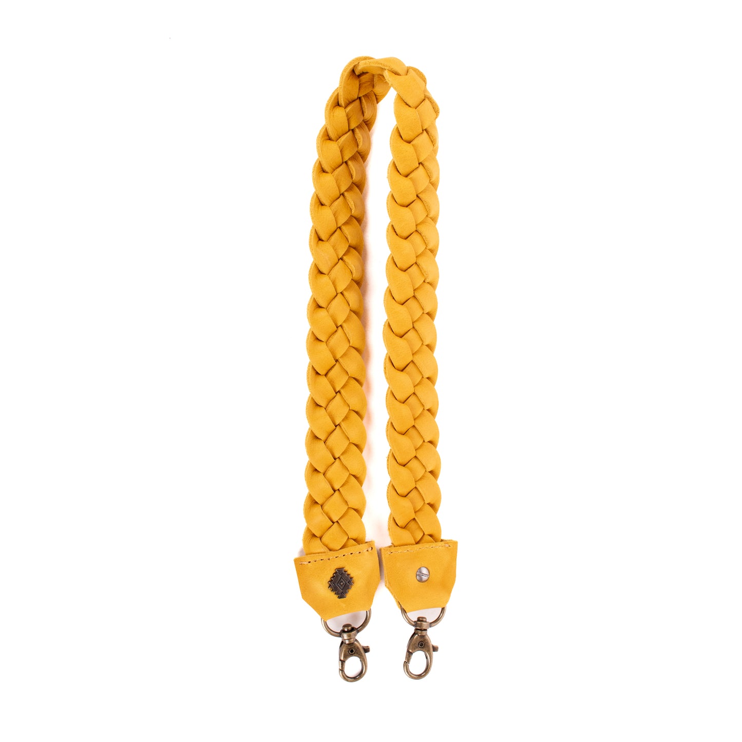 DRAWSTRING BUCKET BAG - OOAK HUIPIL - MUSTARD - NO. 19077