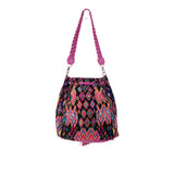 DRAWSTRING BUCKET BAG - OOAK HUIPIL - BABY RHINO - NO. 19078