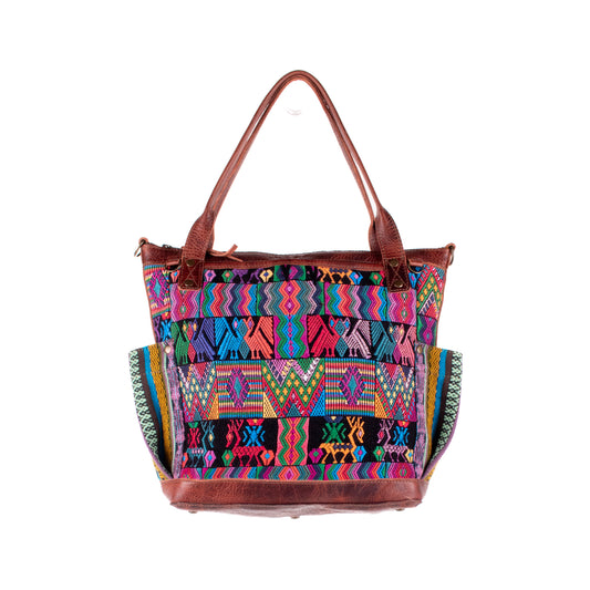 THE MEDIUM PERFECT BAG - OOAK HUIPIL - COPPER - NO. 19132