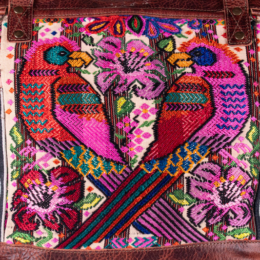 THE MEDIUM PERFECT BAG - OOAK HUIPIL - COPPER - NO. 19133