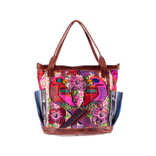 THE MEDIUM PERFECT BAG - OOAK HUIPIL - COPPER - NO. 19133