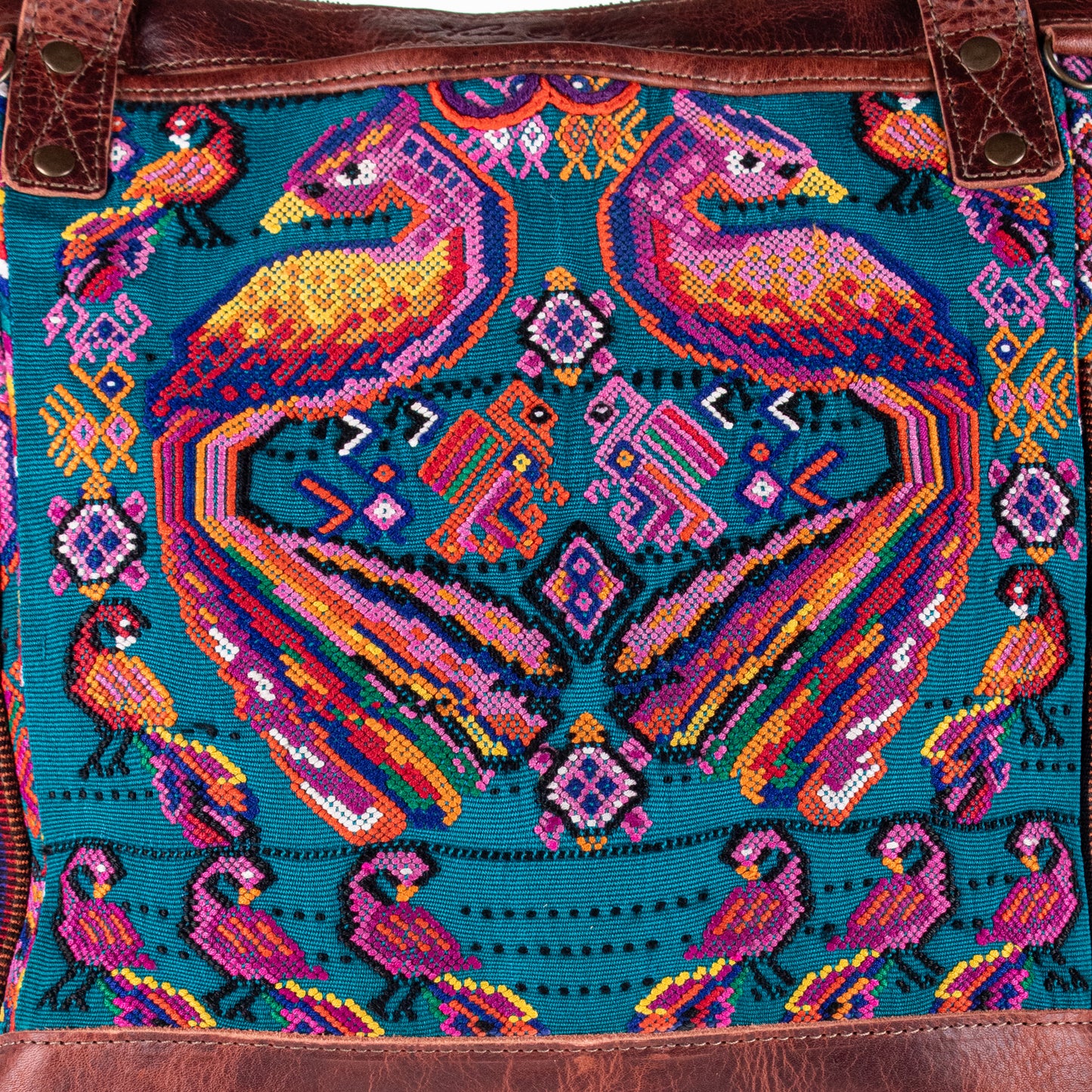 THE MEDIUM PERFECT BAG - OOAK HUIPIL - COPPER - NO. 19134