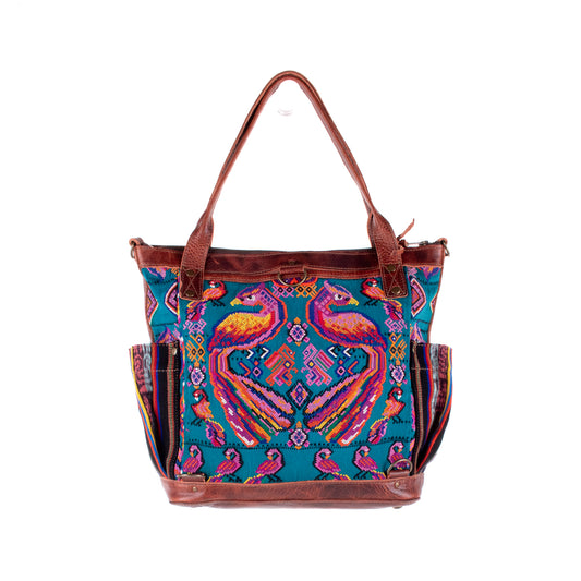 THE MEDIUM PERFECT BAG - OOAK HUIPIL - COPPER - NO. 19134