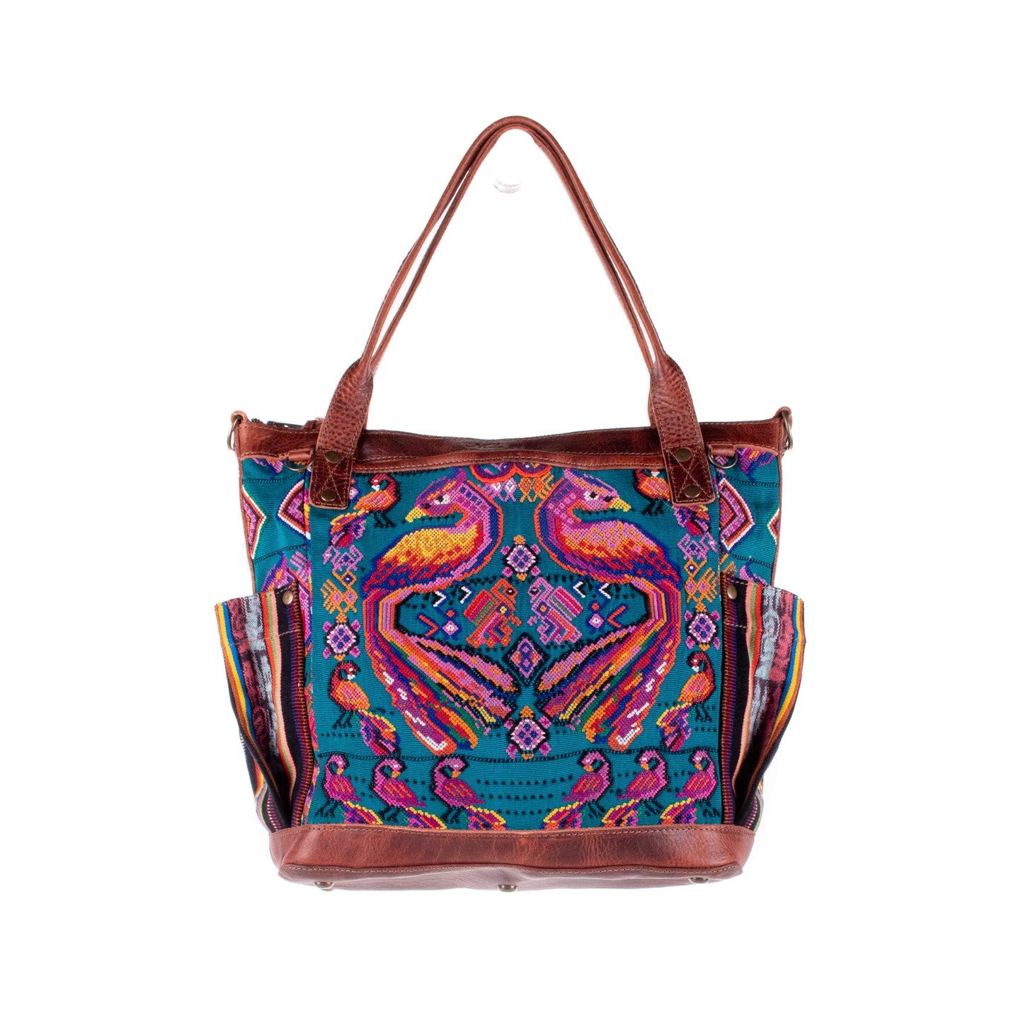 THE MEDIUM PERFECT BAG - OOAK HUIPIL - COPPER - NO. 19134