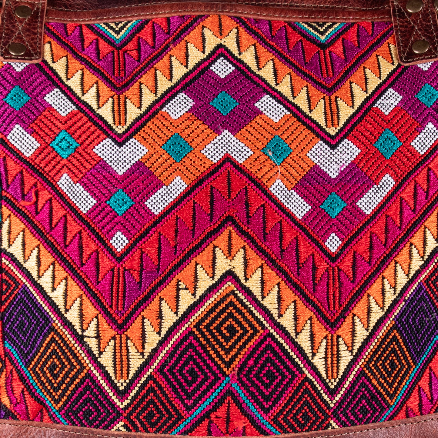THE MEDIUM PERFECT BAG - OOAK HUIPIL - COPPER - NO. 19135