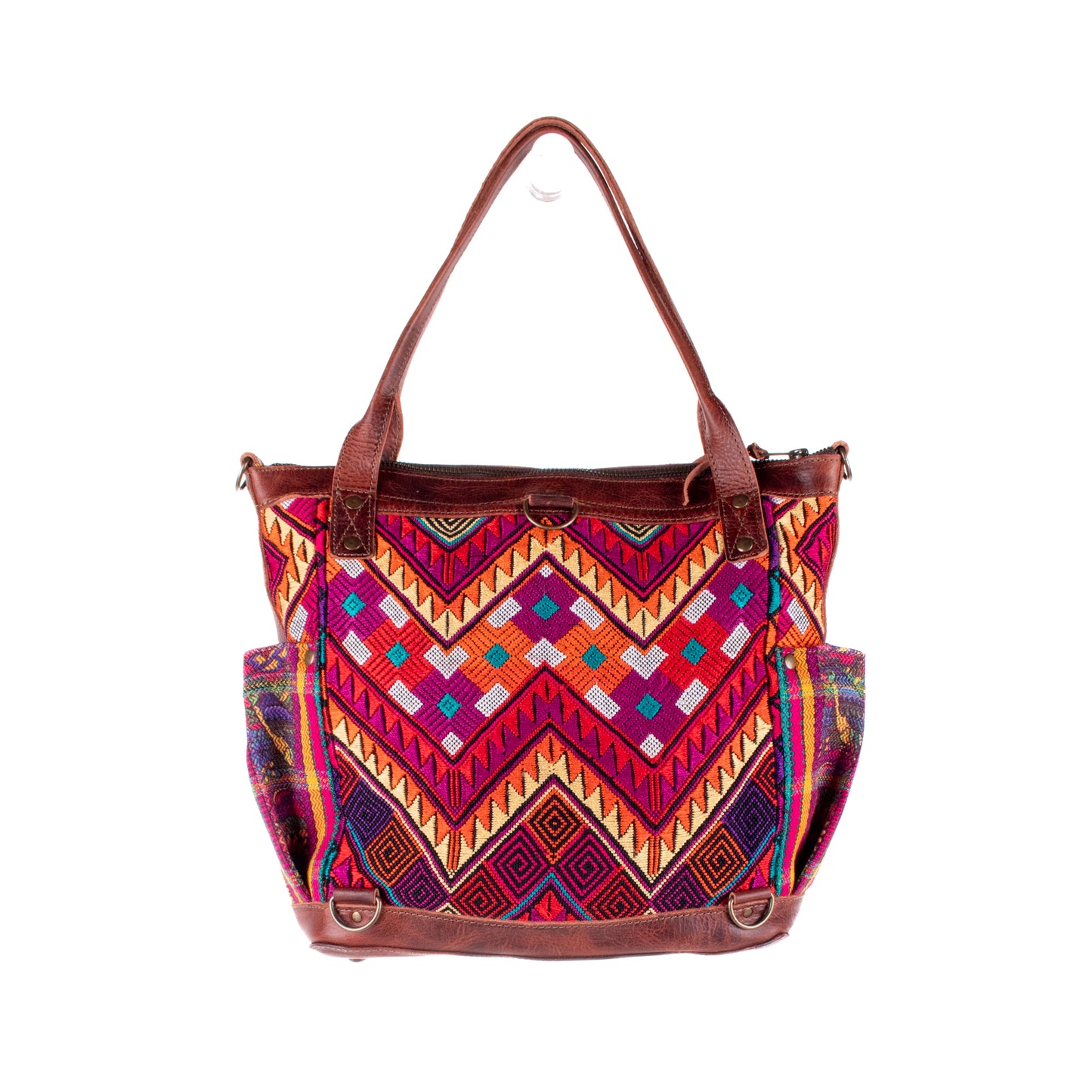 THE MEDIUM PERFECT BAG - OOAK HUIPIL - COPPER - NO. 19135