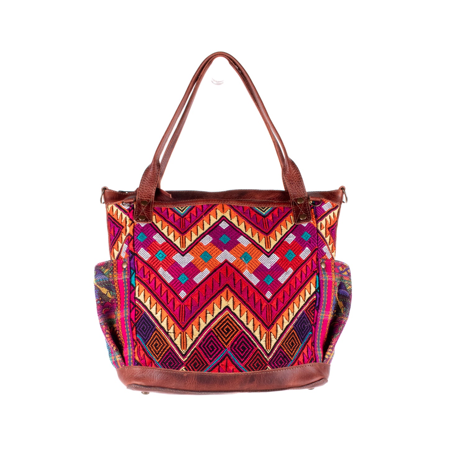 THE MEDIUM PERFECT BAG - OOAK HUIPIL - COPPER - NO. 19135